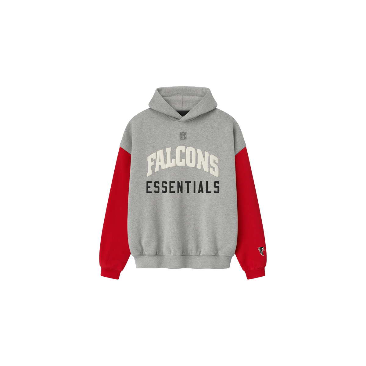 Buzo Fear of God Essentials Falcons Sport Concrete Heather/ Red