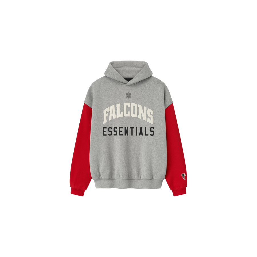 Buzo Fear of God Essentials Falcons Sport Concrete Heather/ Red