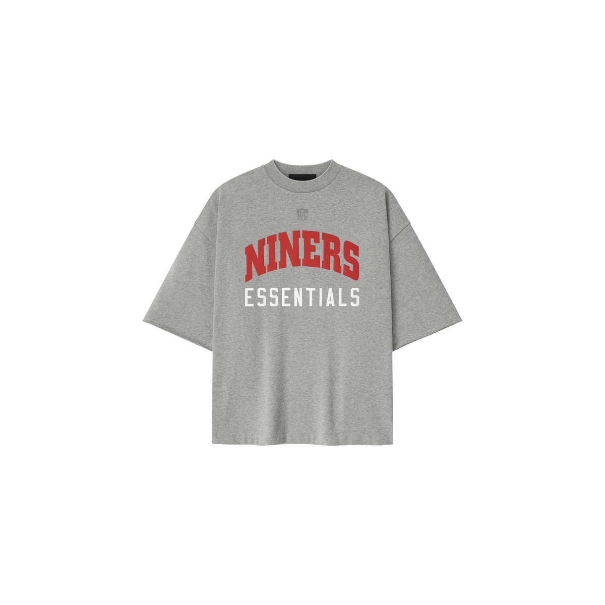 Remera Fear of God Essentials Forty Niners 90s 3 4 Sleeve Football Concrete Heather