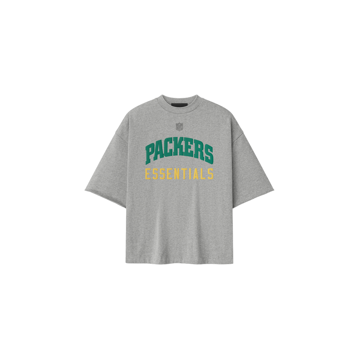 Remera Fear of God Essentials Packers 90s 3 4 Sleeve Football Concrete Heather