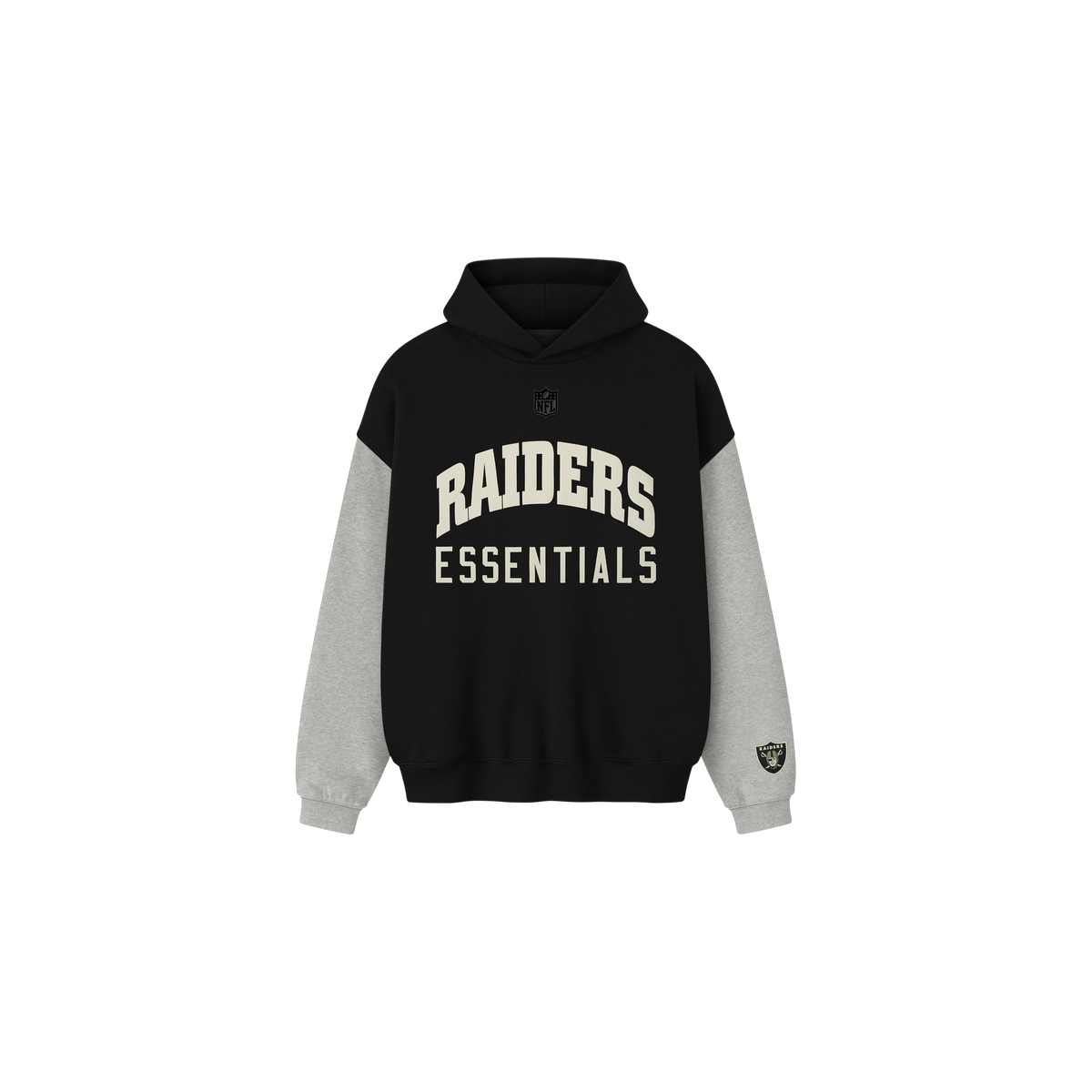 Buzo Fear of God Essentials Raiders Sport Black/Concrete Heather