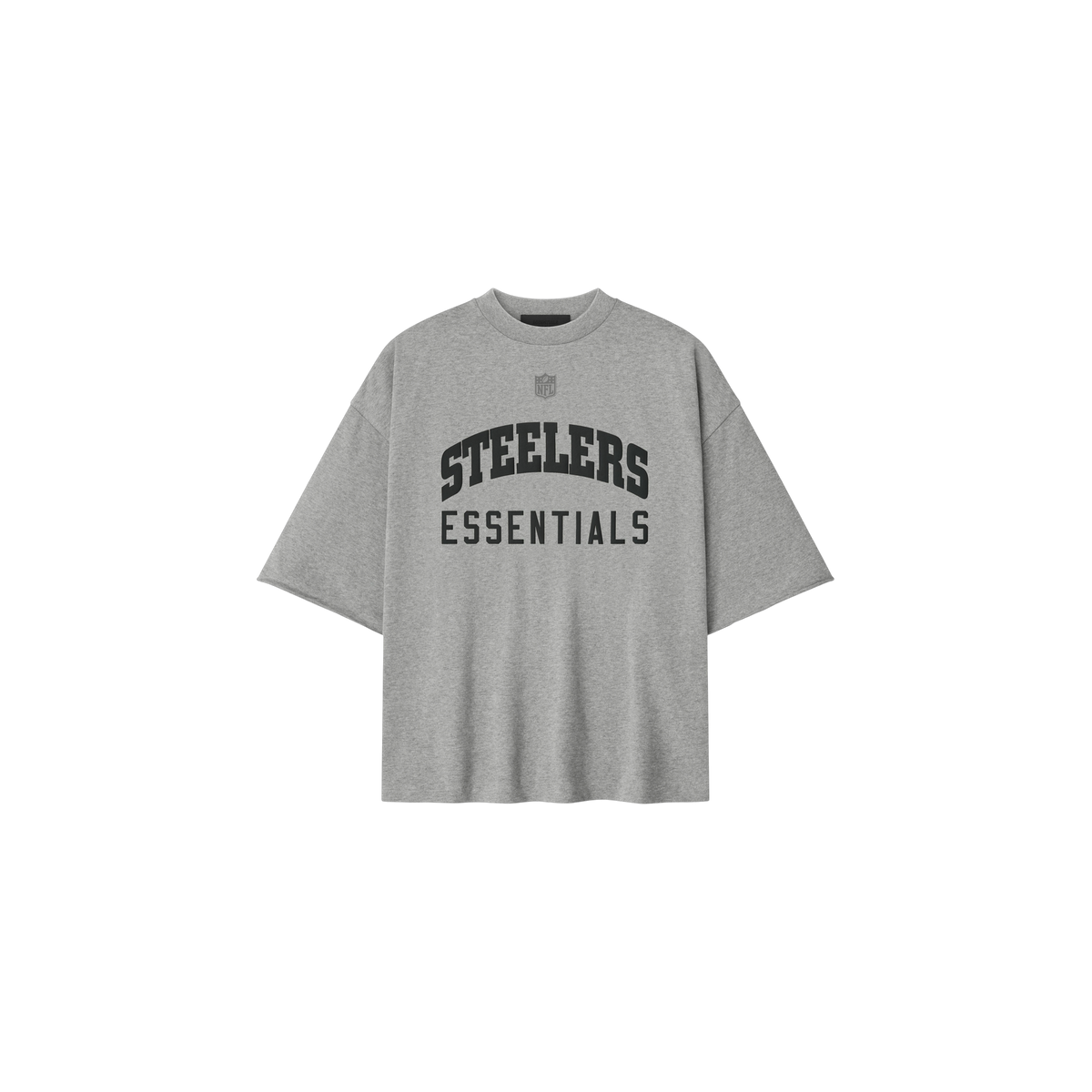 Remera Fear of God Essentials Steelers 90s 3 4 Sleeve Football Concrete Heather
