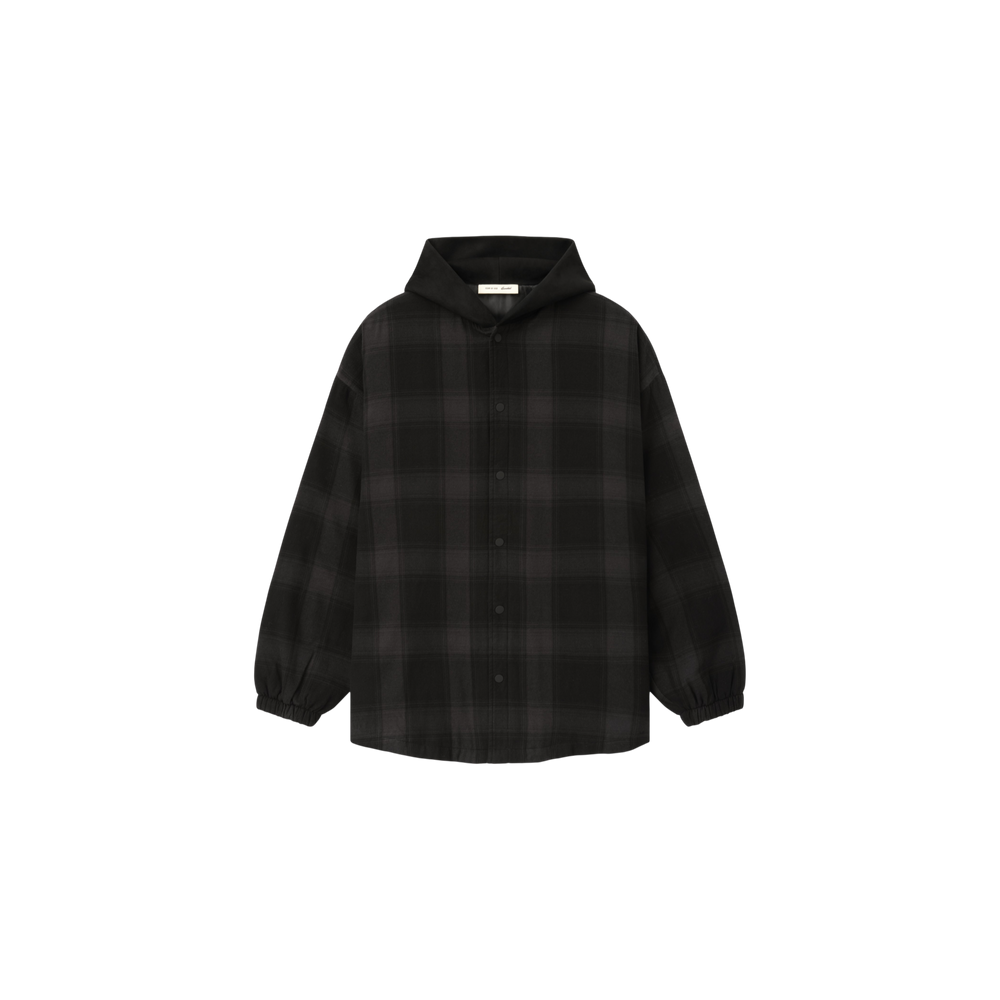 Campera Fear of God Essentials Padded Overdyed Vintage Black Plaid