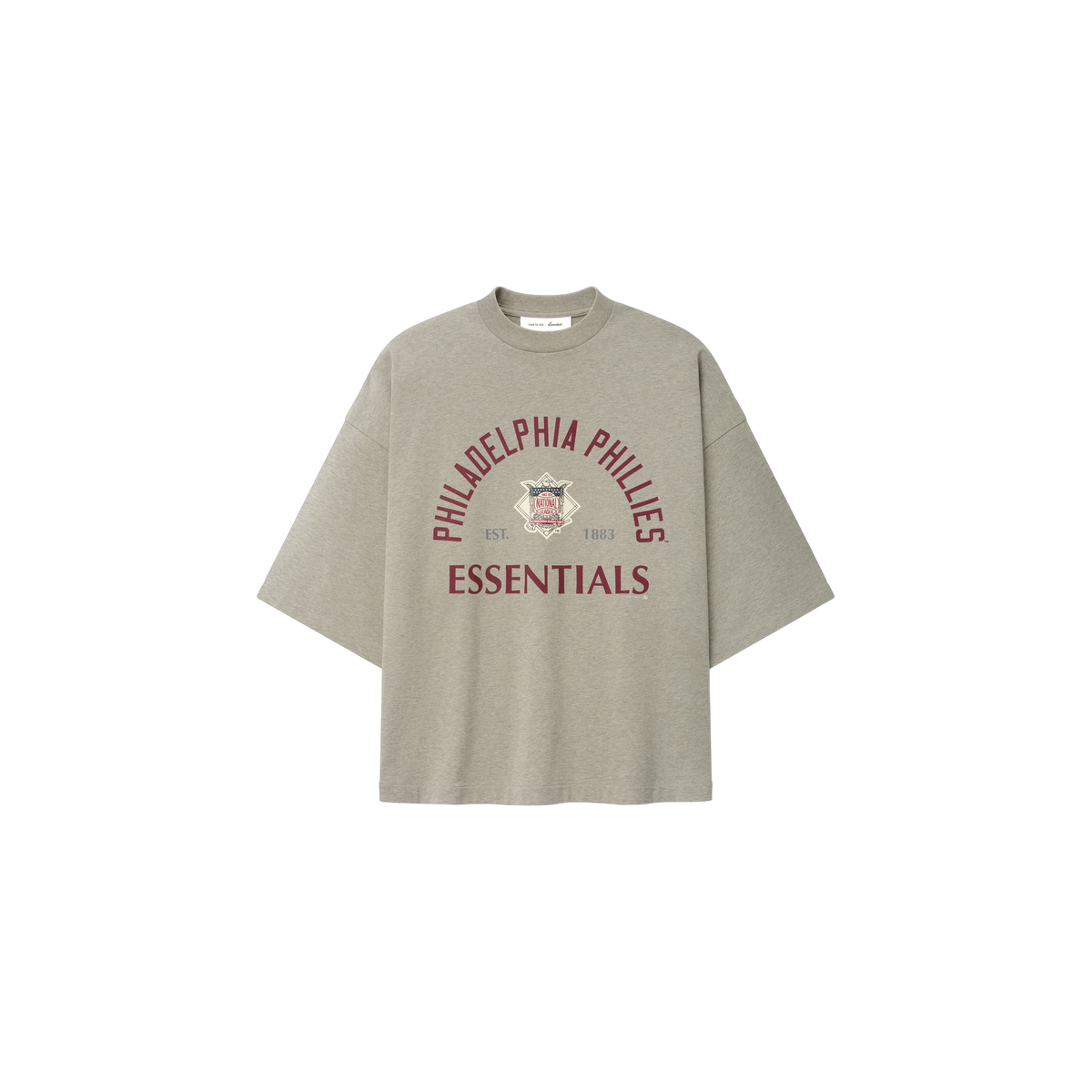 Remera Fear of God Essentials Phillies National League Merch Seal Heather
