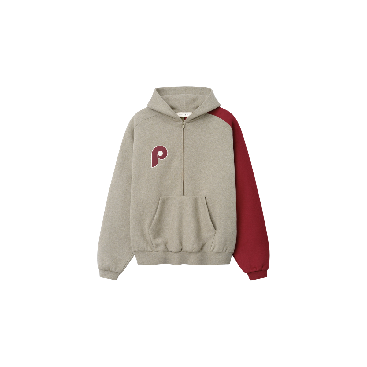 Buzo Fear of God Essentials Phillies Raglan Half Zip Sport Seal Heather/ Cabernet
