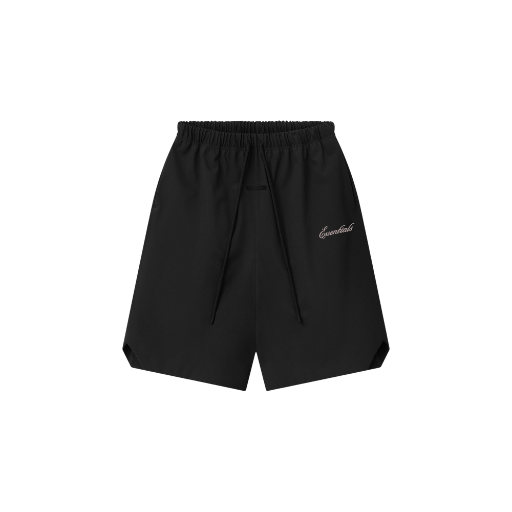 Shorts Fear of God Essentials Bonded Nylon Signature Relaxed con Slit Negro