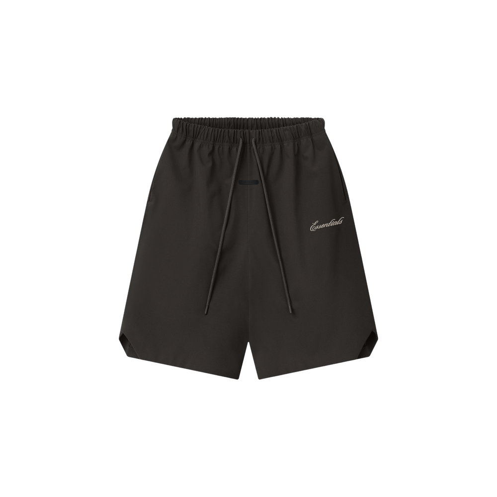 Shorts Fear of God Essentials Bonded Nylon Signature Relaxed con Slit Ink Black
