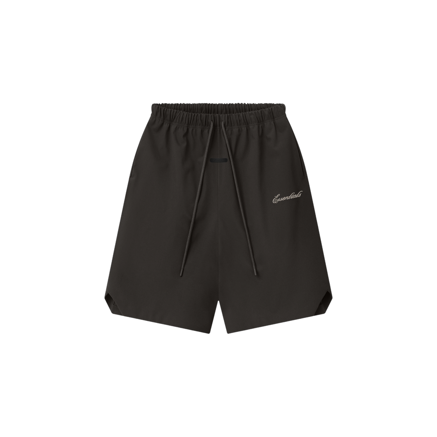 Shorts Fear of God Essentials Bonded Nylon Signature Relaxed con Slit Ink Black