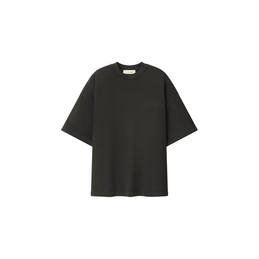 Remera Fear of God Essentials Signature 90s Relaxed Washed Ink Black