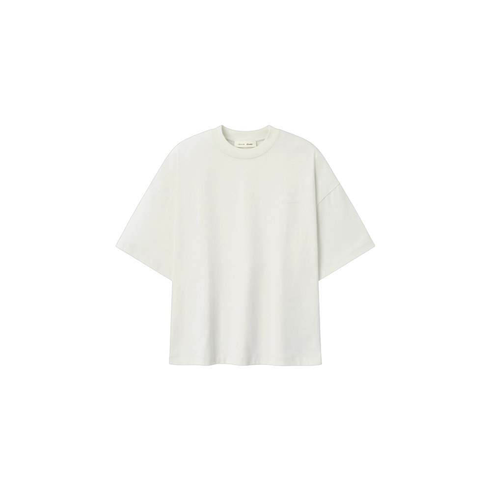 Remera Fear of God Essentials Signature 90s Relaxed Washed Ivory
