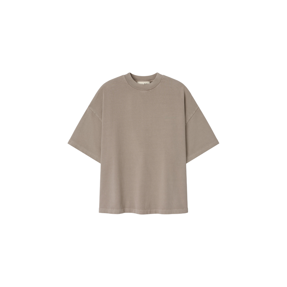 Remera Fear of God Essentials Signature 90s Relaxed Washed Stone