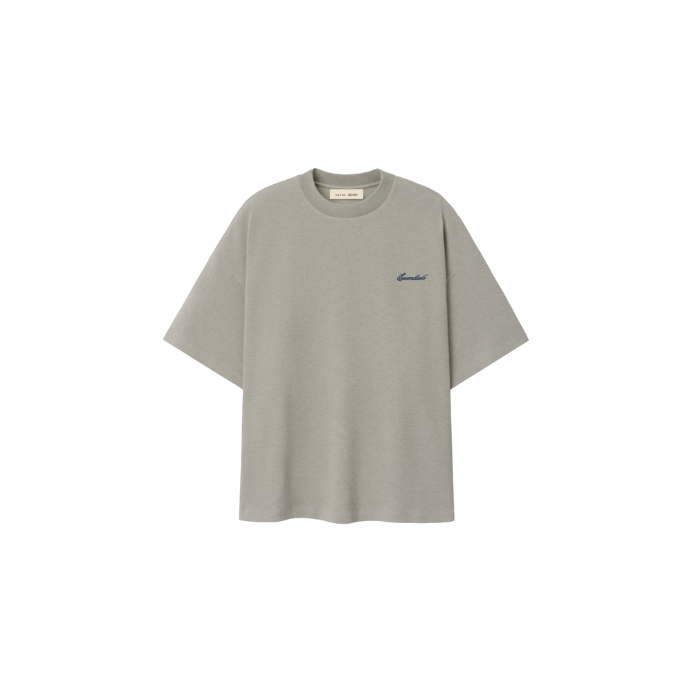 Remera Fear of God Essentials Signature 90s Relaxed Pyrite Heather