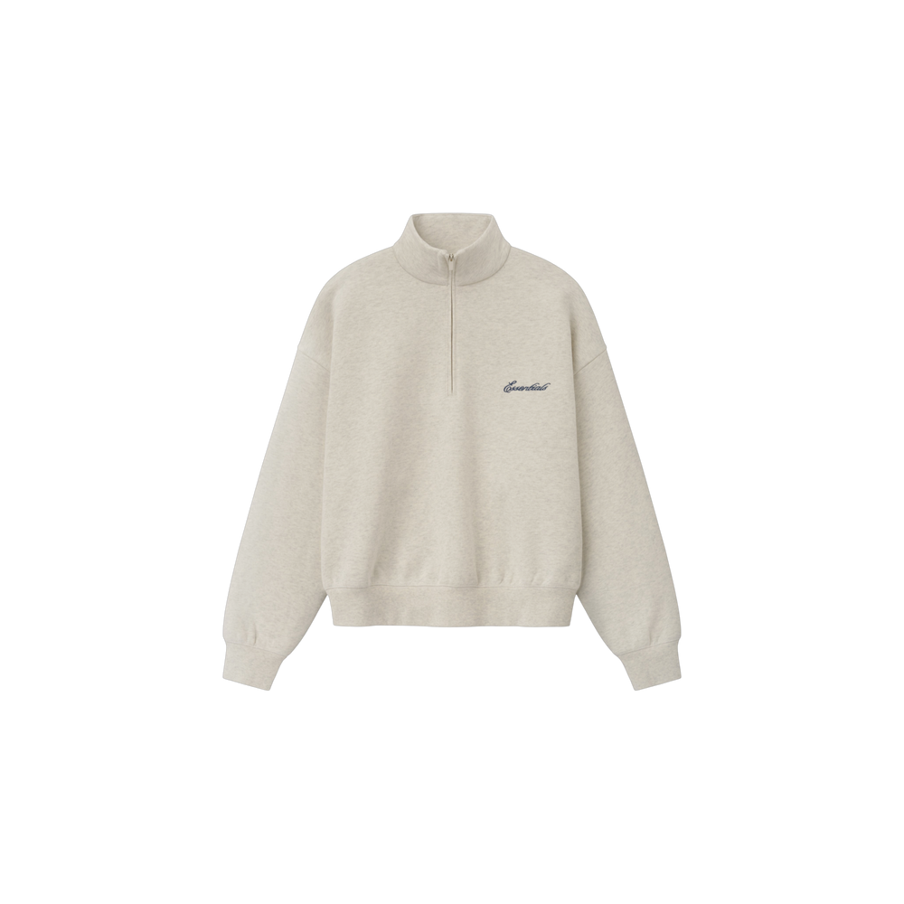 Buzo Fear of God Essentials Signature Classic Half Zip Marble Heather