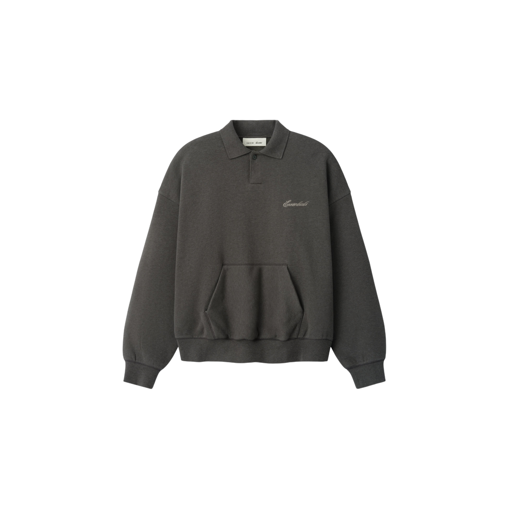 Remera Polo Fear of God Essentials Signature Classic Ash Heather