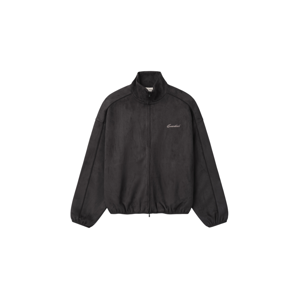 Campera Fear of God Essentials Suede Fleece Signature Modern con Piping Ink Black