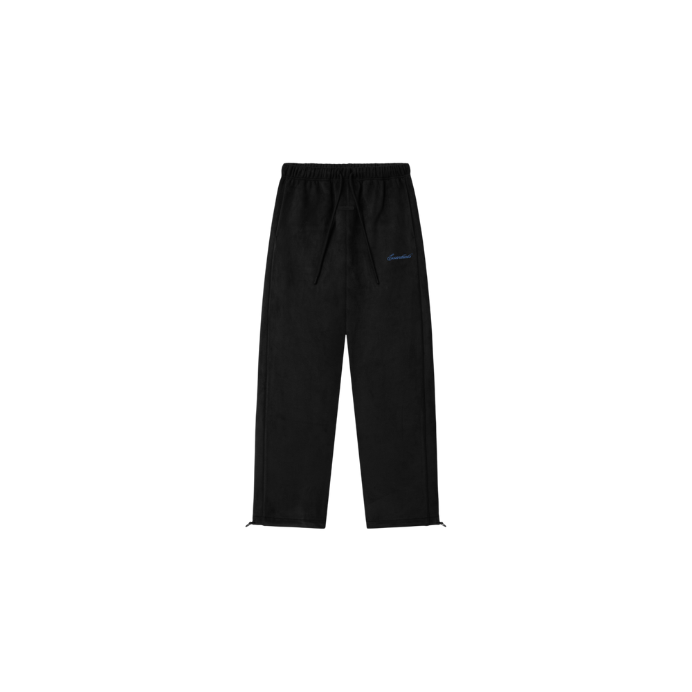 Pantalón Fear of God Essentials Suede Fleece Signature Relaxed con Piping Negro