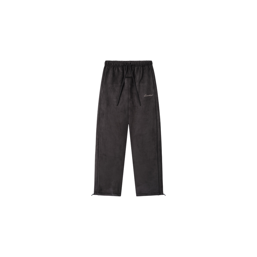 Pantalón Fear of God Essentials Suede Fleece Signature Relaxed con Piping Ink Black
