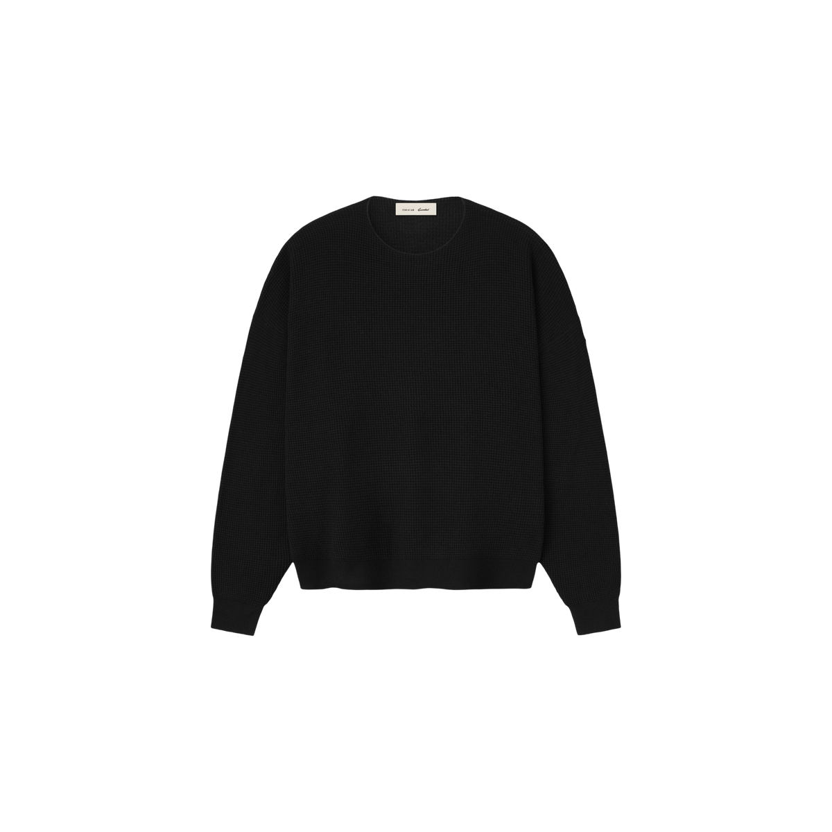 Buzo Fear of God Essentials Signature Waffle 90s Sweater Vintage Black