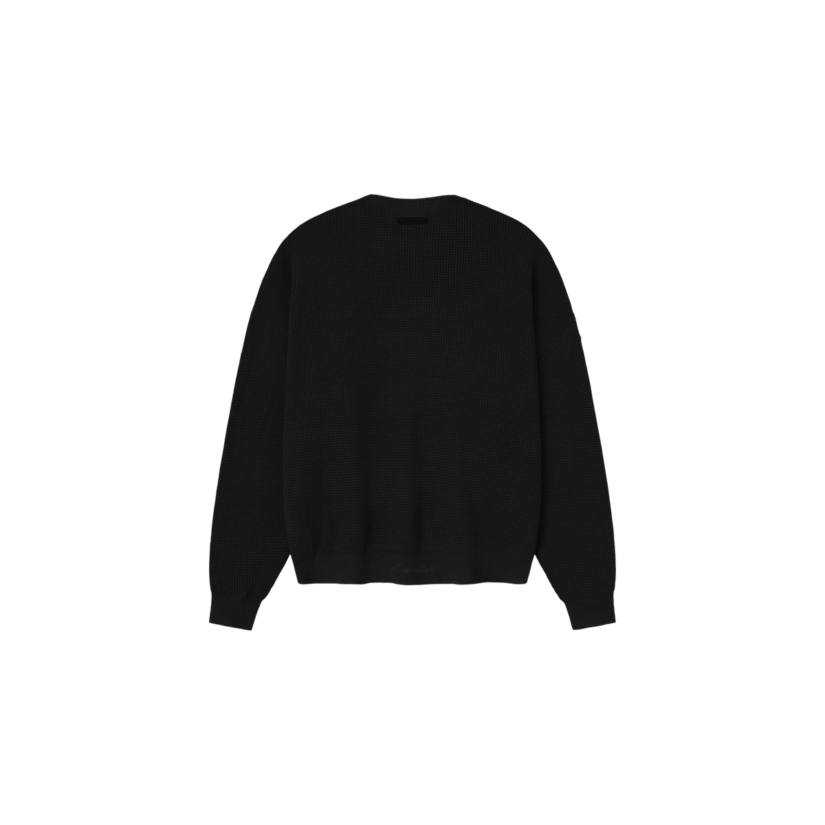 Buzo Fear of God Essentials Signature Waffle 90s Sweater Vintage Black