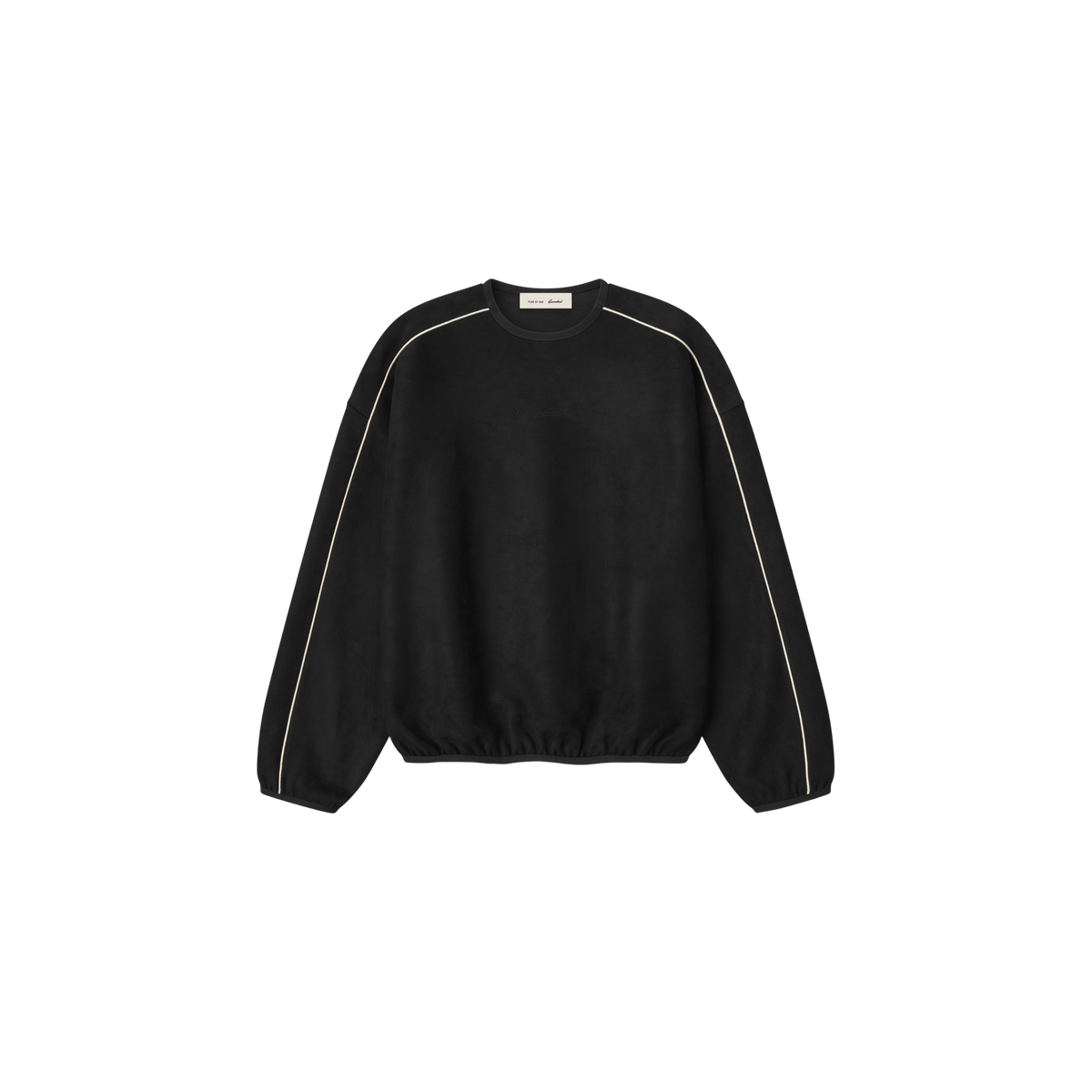 Buzo Fear of God Essentials Suede Fleece Signature Modern Vintage Black
