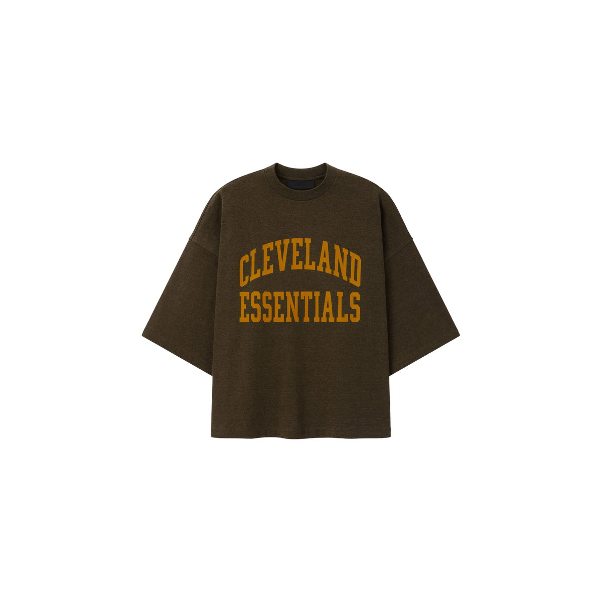 Remera Fear of God Essentials Browns Merch Wood Heather