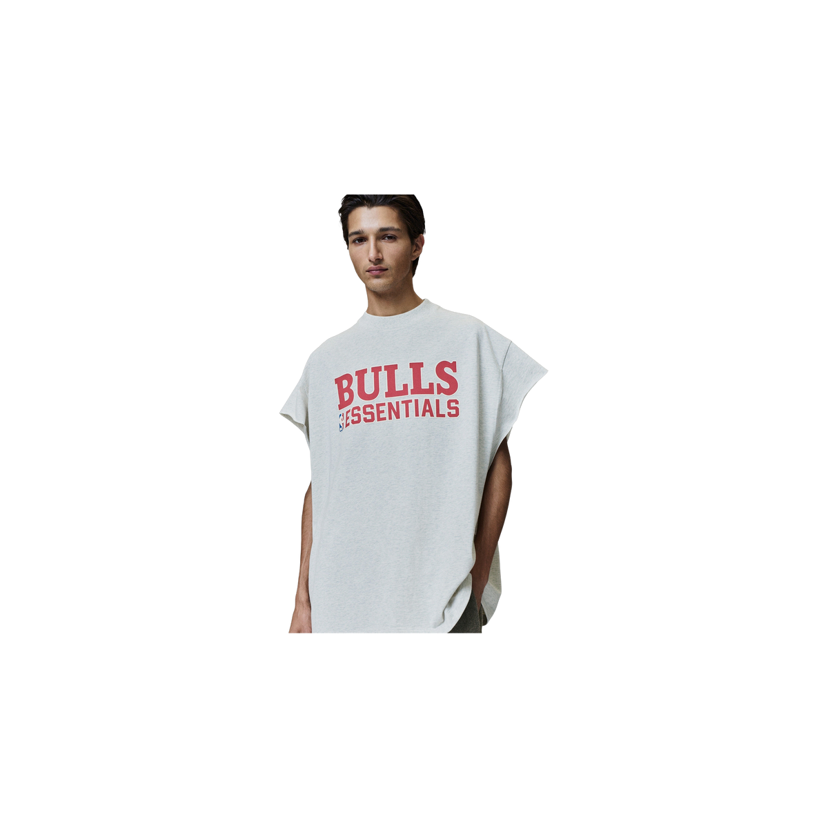 Remera Fear of God Essentials Bulls Muscle Marble Heather