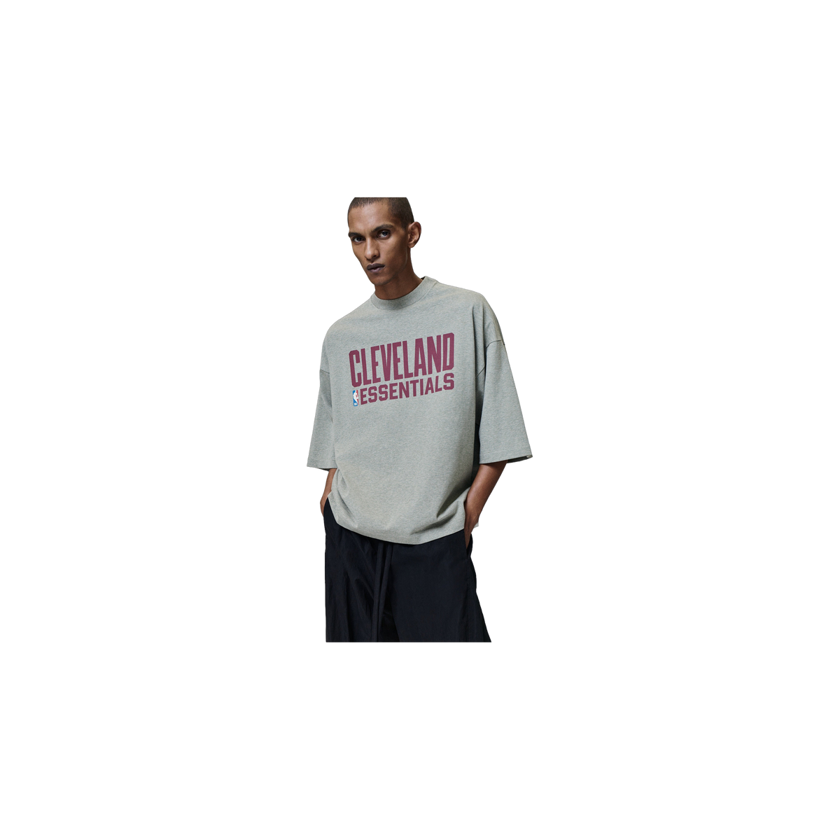 Remera Fear of God Essentials Cleveland Merch Seal Heather