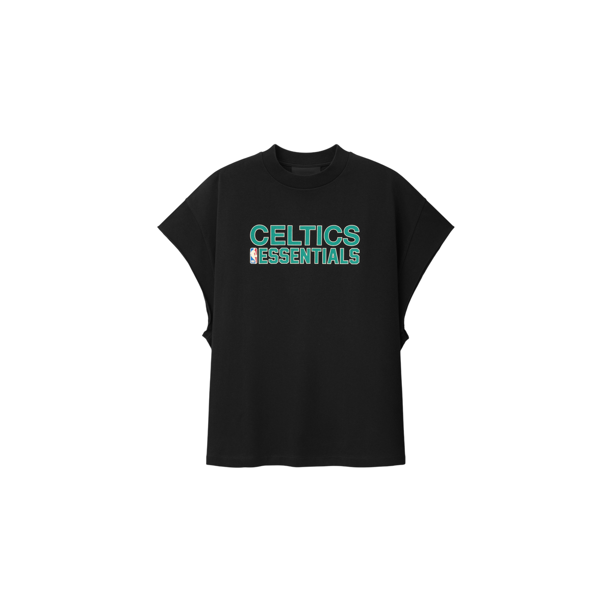 Remera Fear of God Essentials Celtics Muscle Negro
