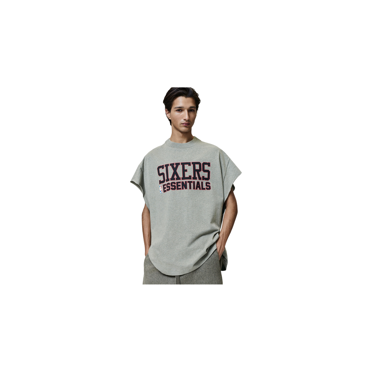 Remera Fear of God Essentials Sixers Muscle Seal Heather
