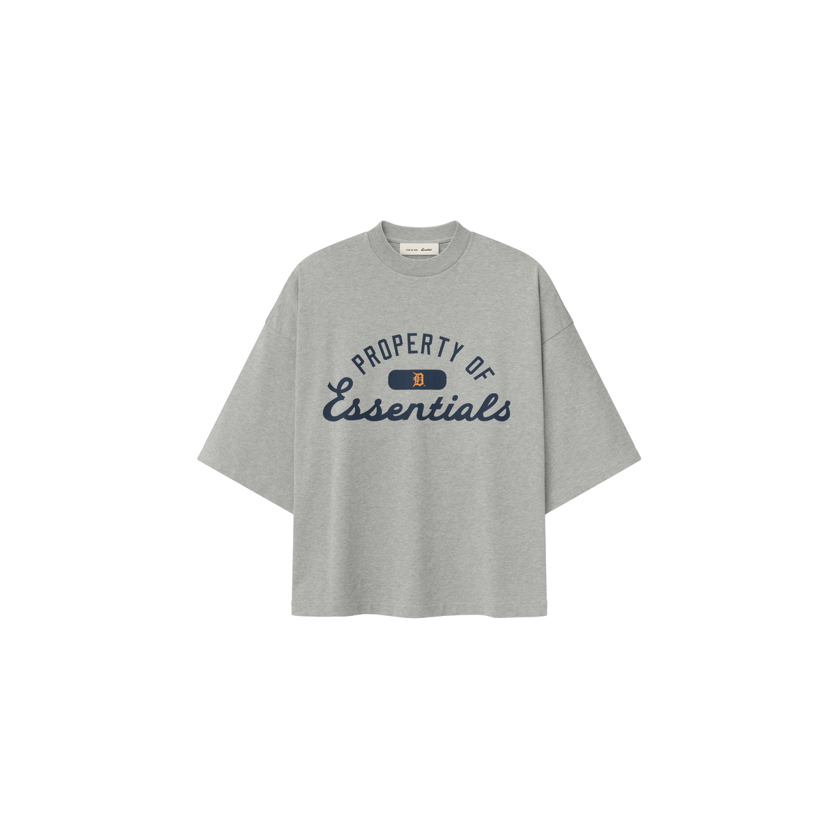 Remera Fear of God Essentials Tigers Merch Concrete Heather