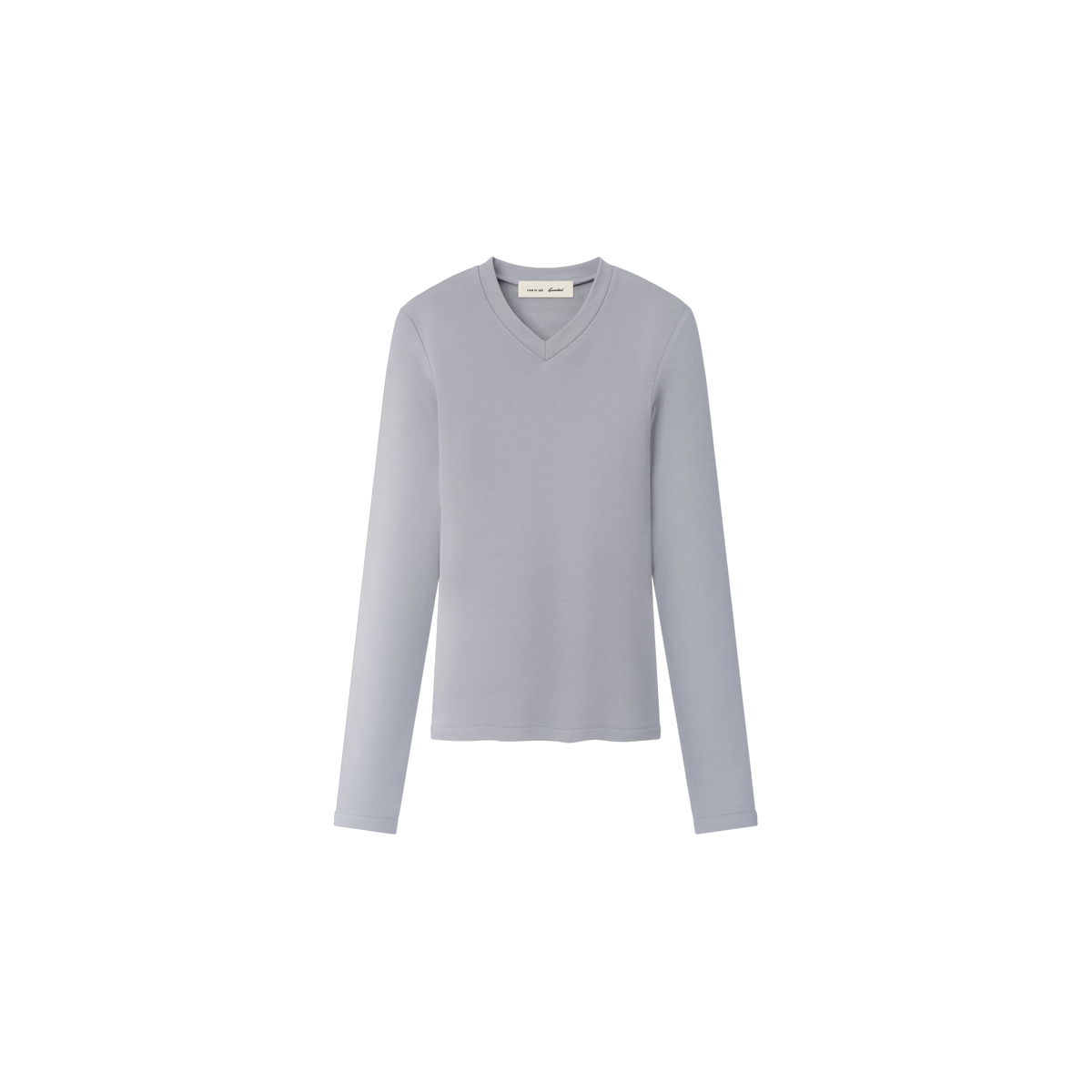 Remera Manga Larga Fear of God Essentials Longsleeve V-neck Smoke