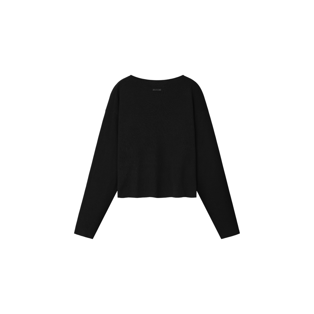 Sweater Fear of God Essentials Rib Knit Modern Cropped Boatneck Vintage Black