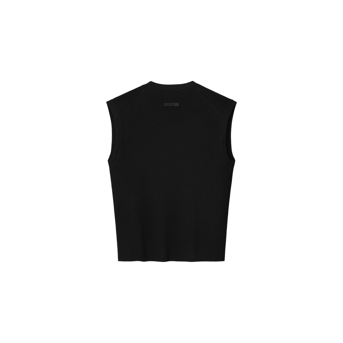 Sweater Fear of God Essentials Rib Knit V-neck Cropped Vintage Black