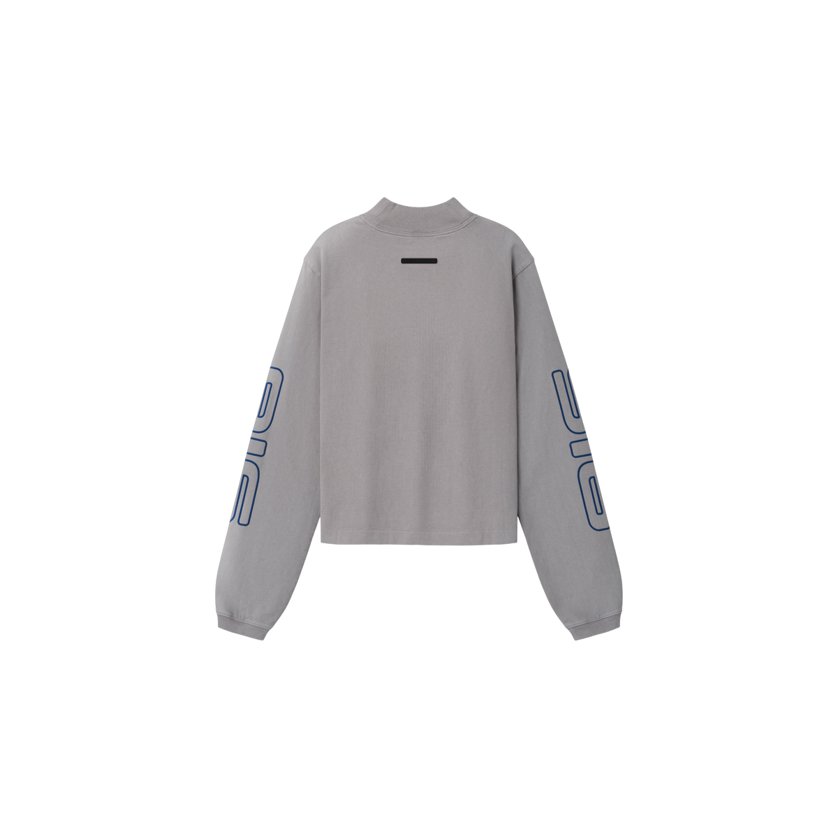 Remera Manga Larga Fear of God Essentials Slim Mock Neck Longsleeve Washed Smoke