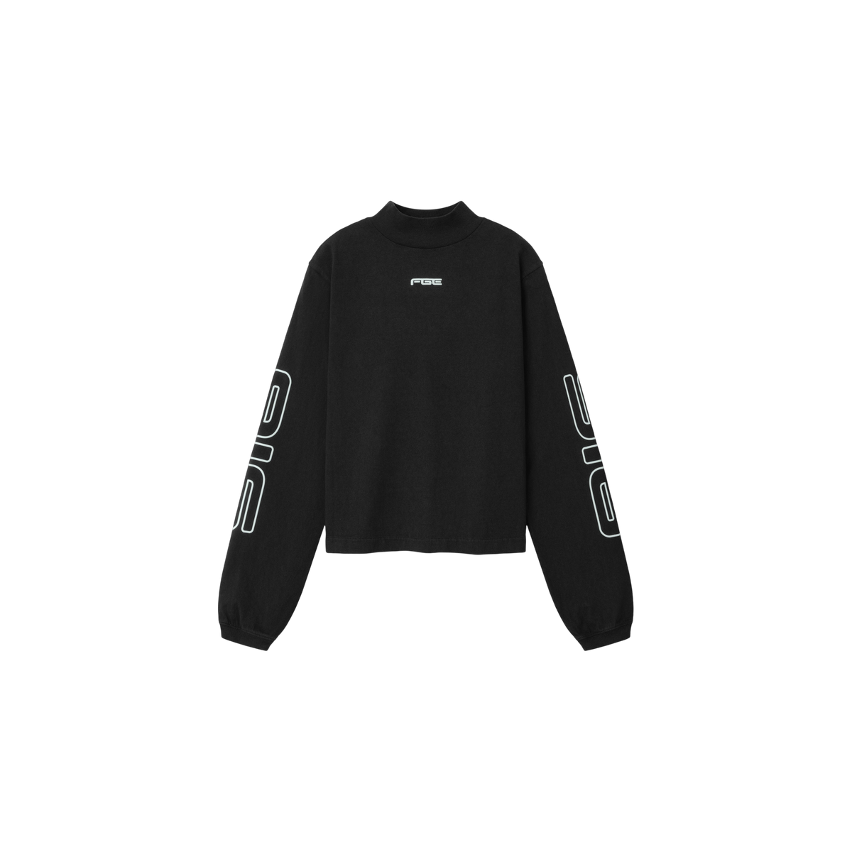 Remera Manga Larga Fear of God Essentials Slim Mock Neck Longsleeve Washed Vintage Black