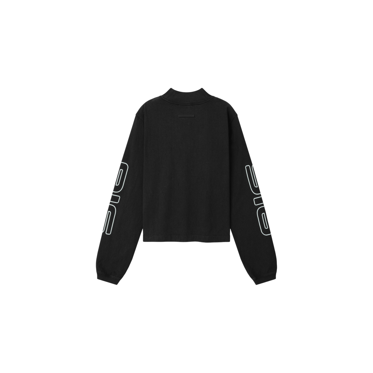Remera Manga Larga Fear of God Essentials Slim Mock Neck Longsleeve Washed Vintage Black