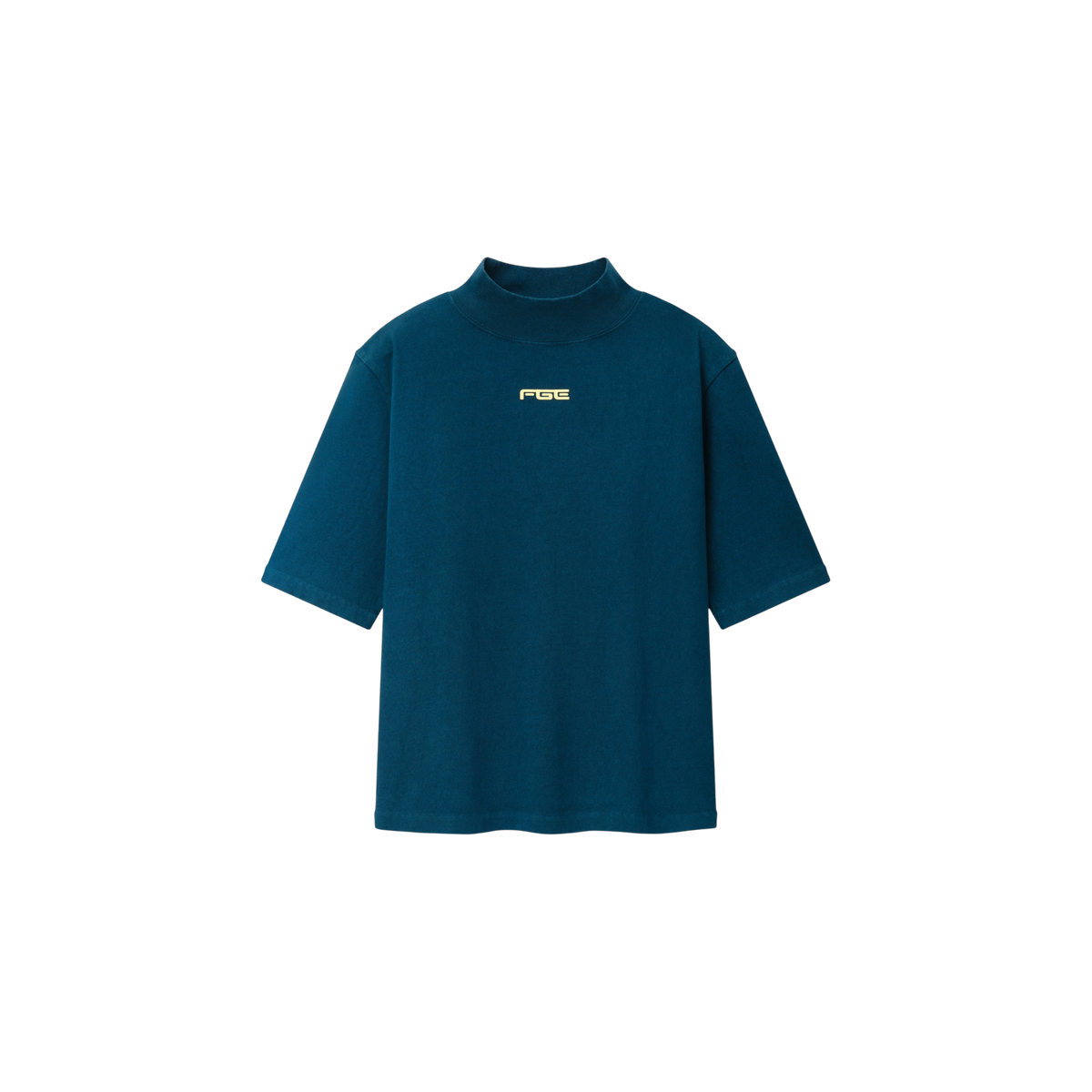 Remera Fear of God Essentials Slim Mockneck Washed Night Sea