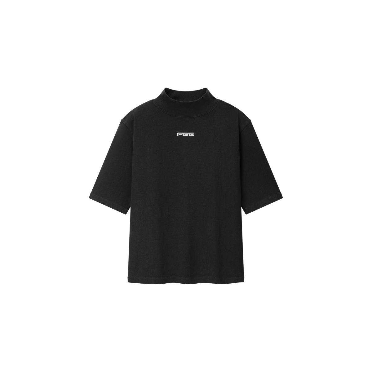 Remera Fear of God Essentials Slim Mockneck Washed Vintage Black