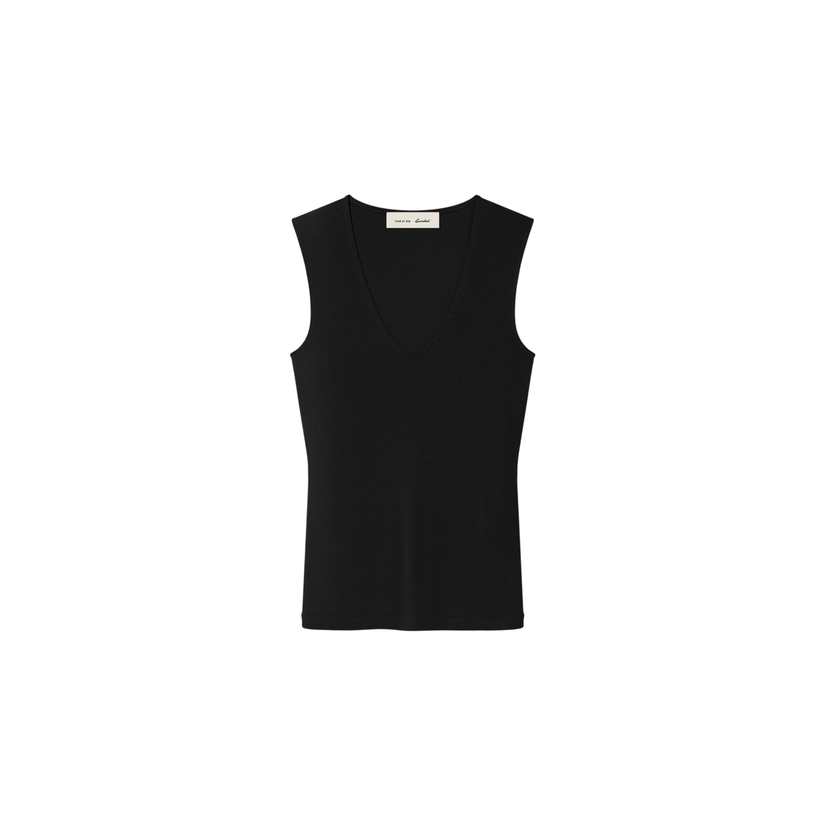 Remera Fear of God Essentials V-neck Vintage Black