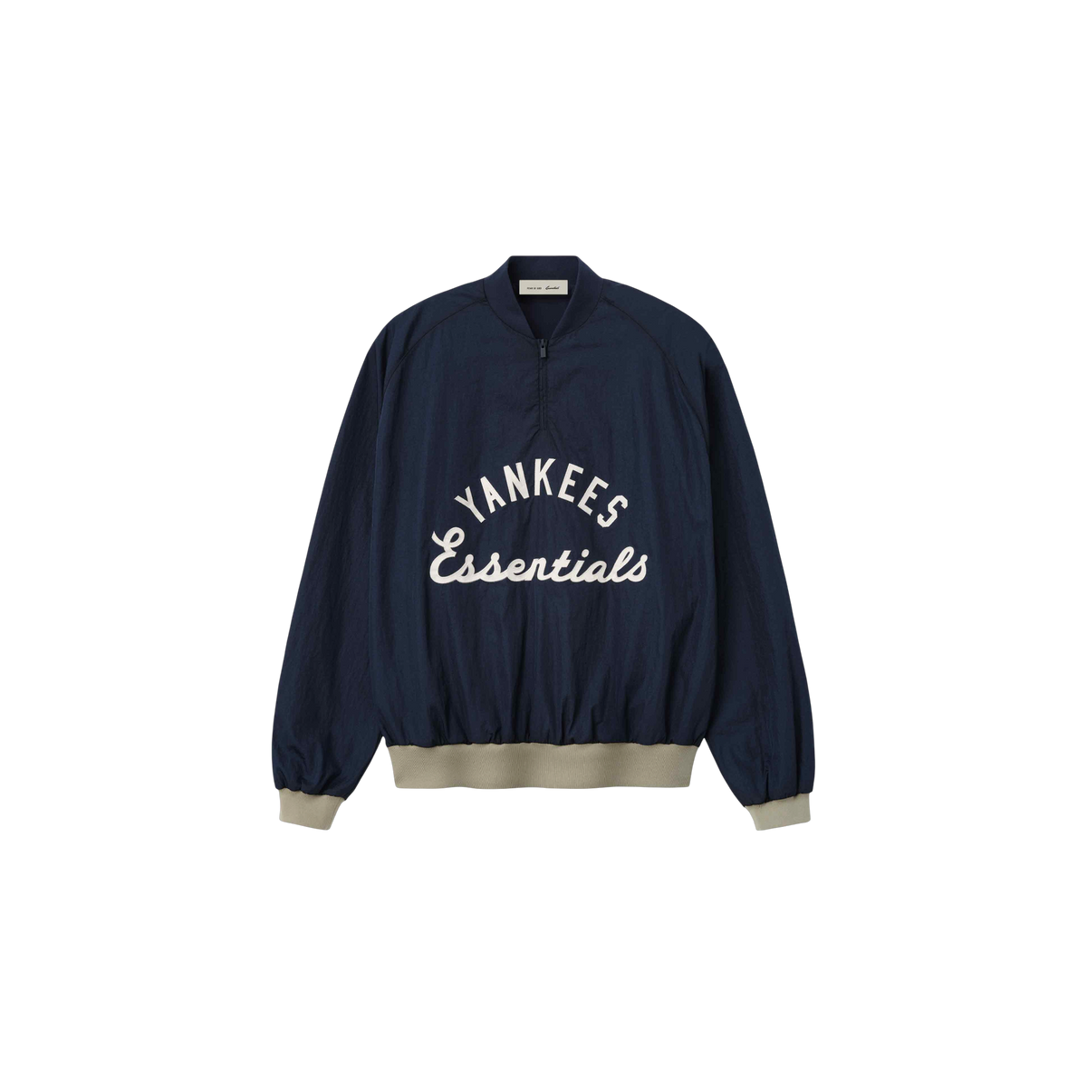 Campera Fear of God Essentials Yankees Half Zip Dark Sapphire/ Overland Rib