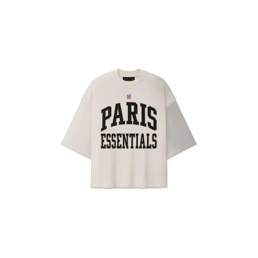 Remera Fear of God Essentials Nfl Paris Merch Ivory