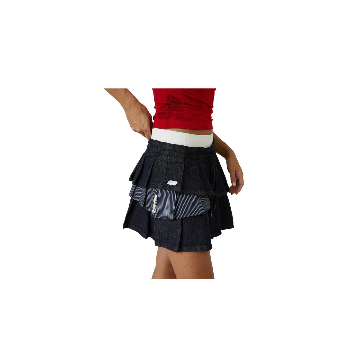 Eme Studios Forest Raw Denim Skirt