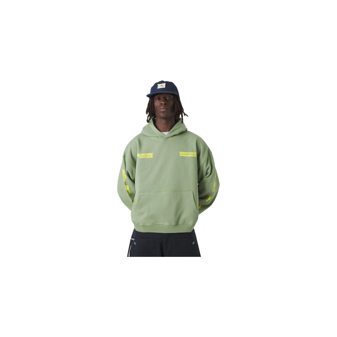 Eme Studios Four Hit Green Oversized Hoodie