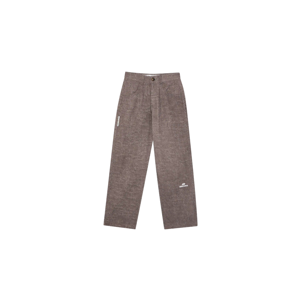 Eme Studios Frayed Brown Baggy Pants