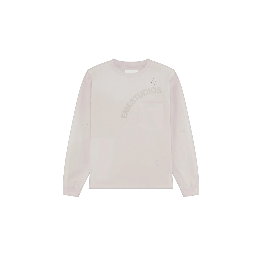 Eme Studios Frayed Pocket Off Sand Long Sleeve
