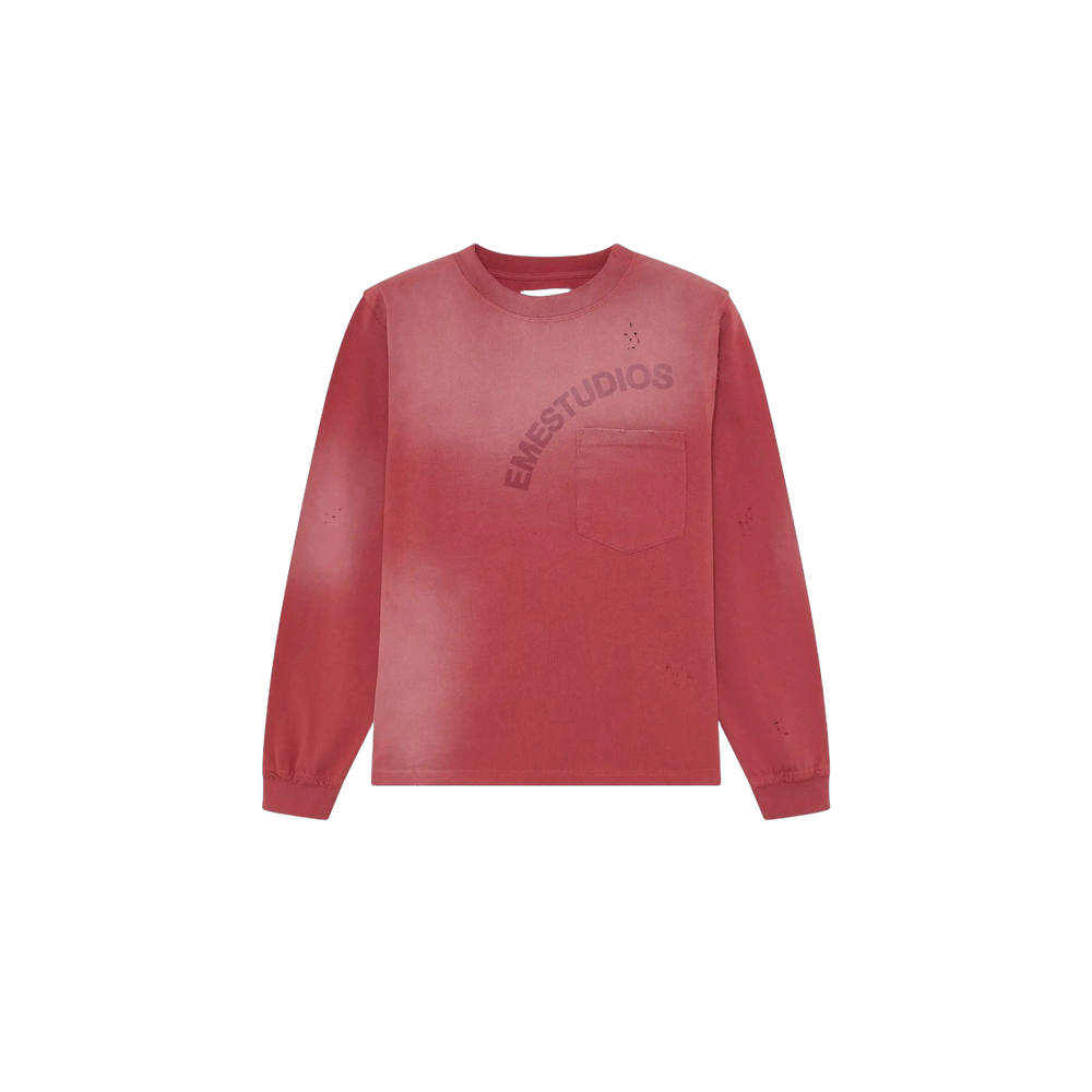 Eme Studios Frayed Pocket Redwood Long Sleeve