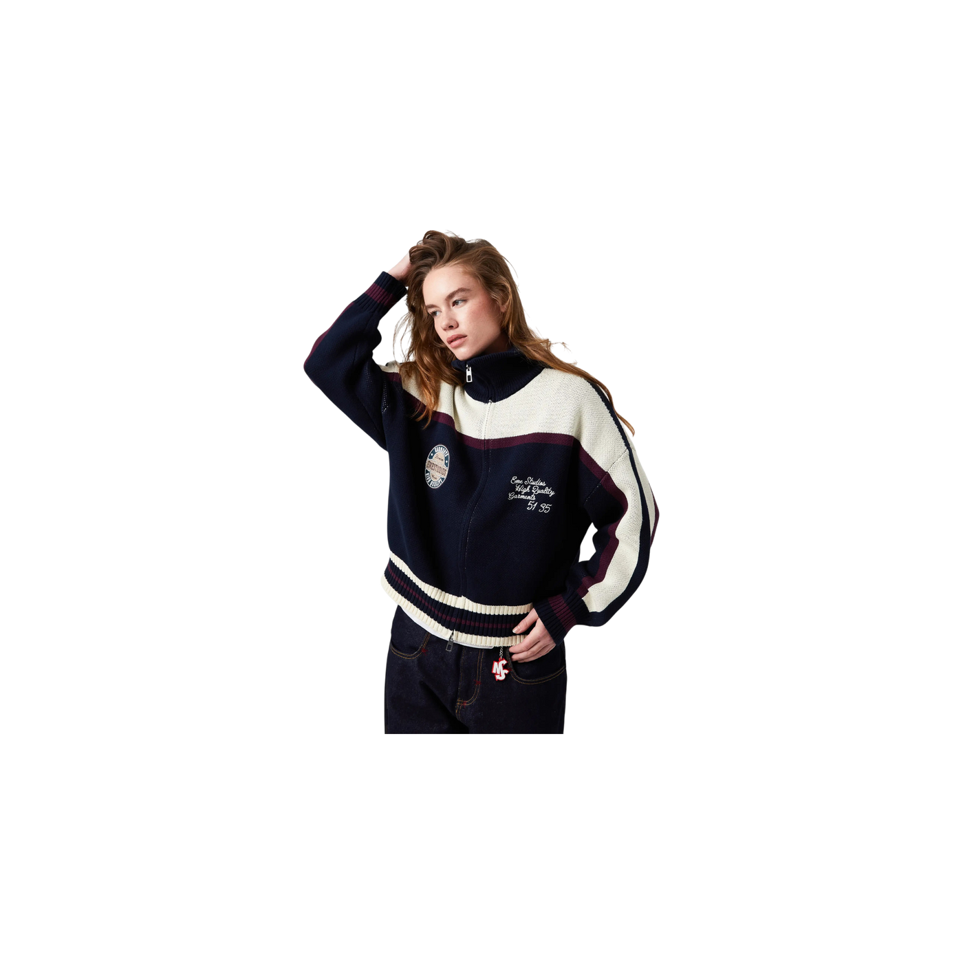 Eme Studios Frisona Zipper Knit