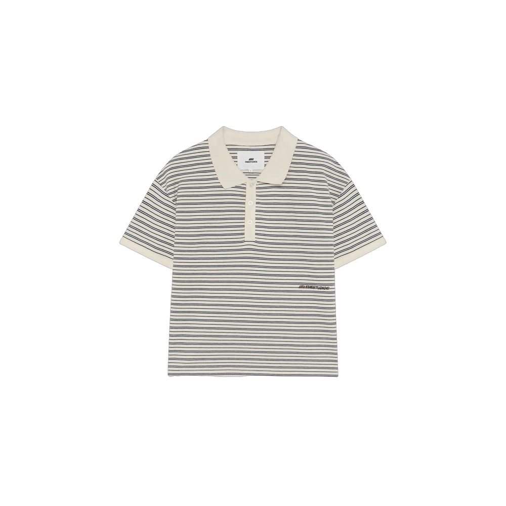 Eme Studios Giglio Off Sand Short Sleeve Polo