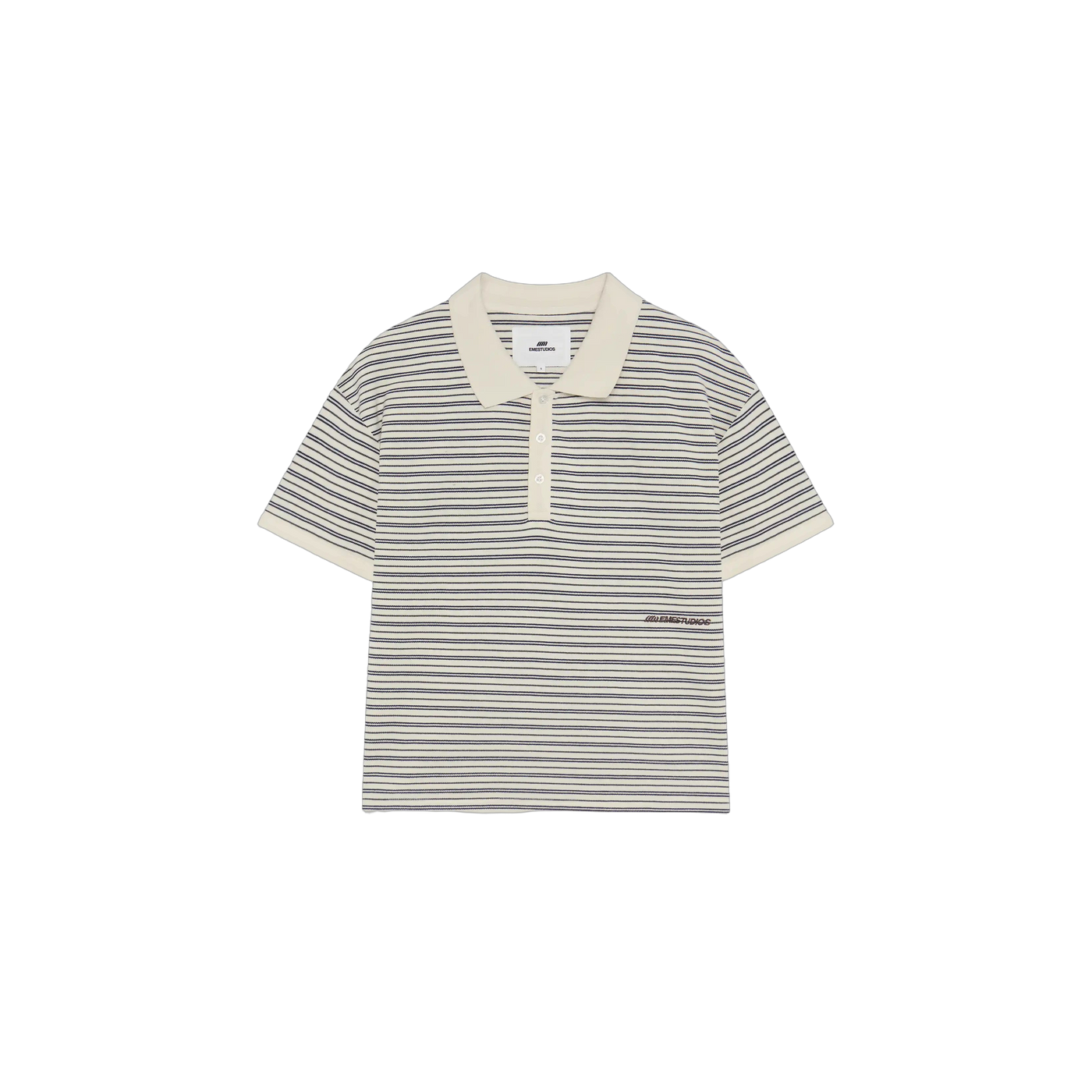 Eme Studios Giglio Off Sand Short Sleeve Polo