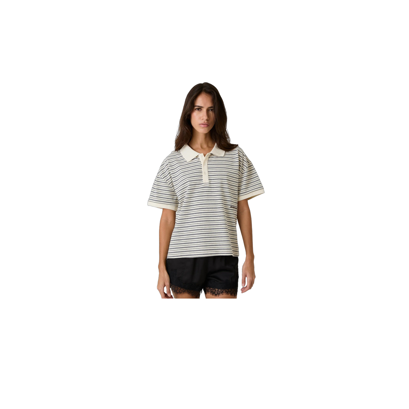 Eme Studios Giglio Off Sand Short Sleeve Polo